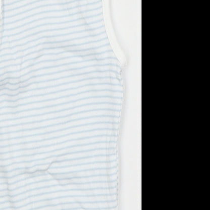 TU Baby Blue Striped  Babygrow One-Piece Size 6-9 Months