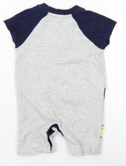 George Baby Grey   Babygrow One-Piece Size 9-12 Months  - mickey mouse
