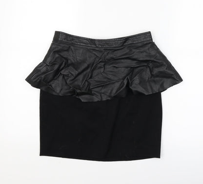 H&M Womens Black   Mini Skirt Size 8