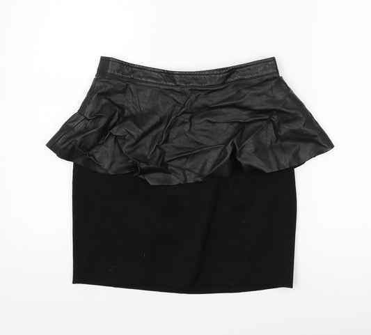 H&M Womens Black   Mini Skirt Size 8