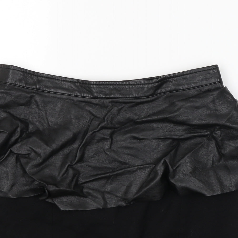 H&M Womens Black   Mini Skirt Size 8
