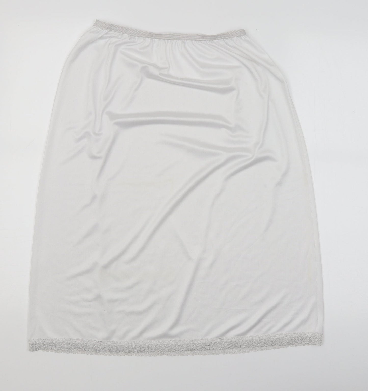 M&S Womens White   A-Line Skirt Size 12