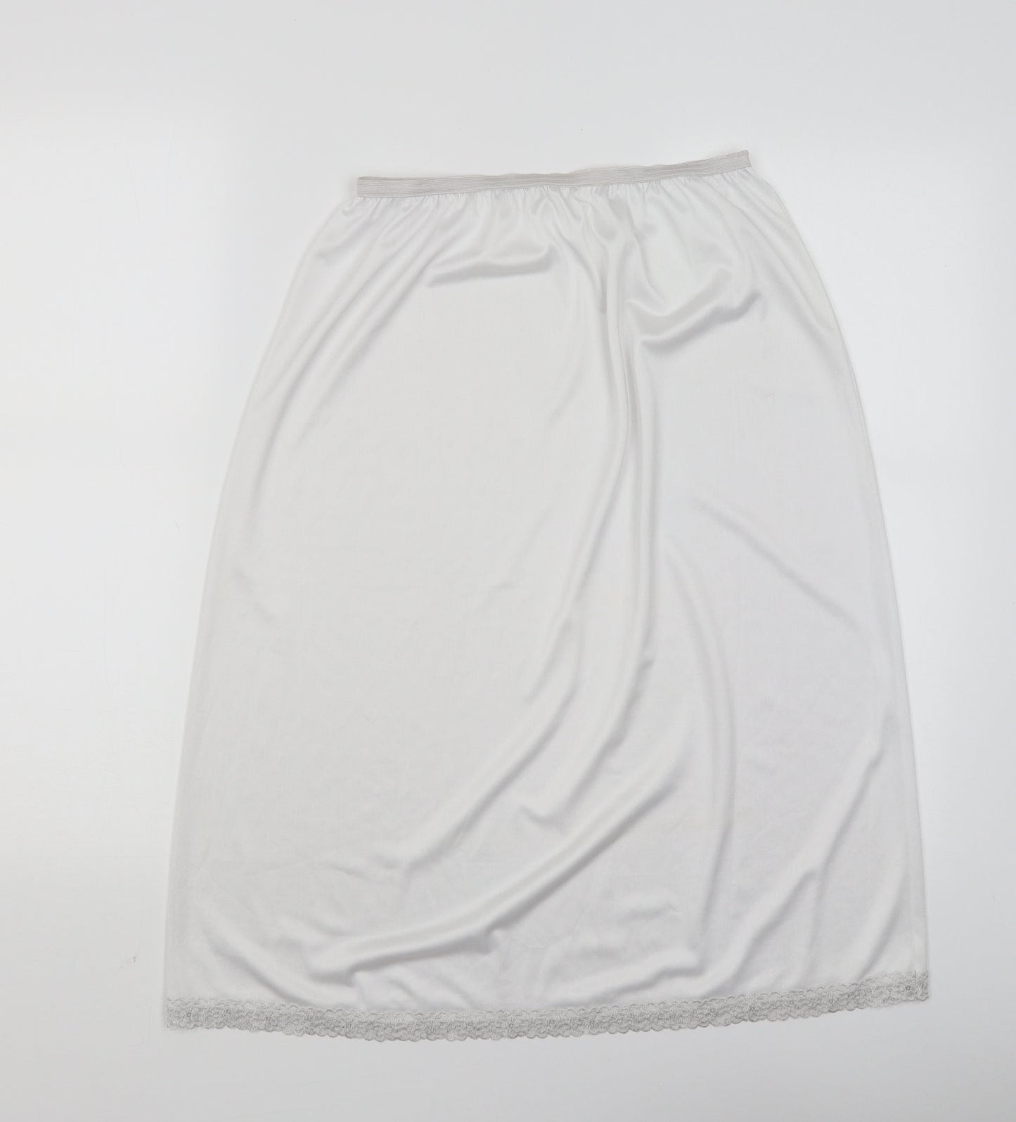 M&S Womens White   A-Line Skirt Size 12