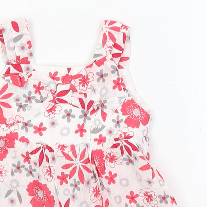 M&Co Baby White Floral  Fit & Flare  Size 3-6 Months