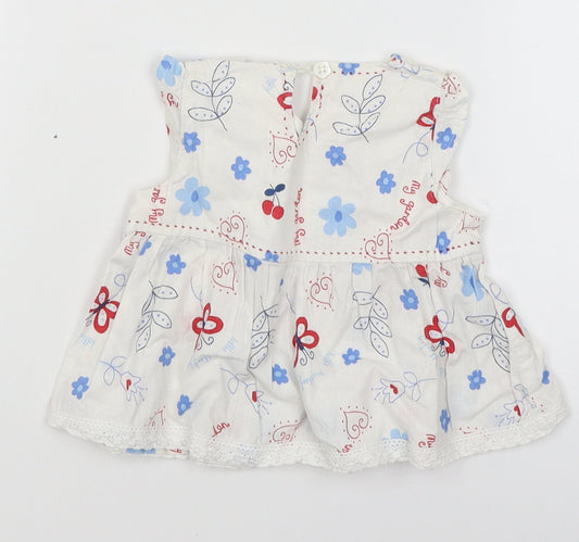Pumpkin Patch Baby White   Fit & Flare  Size 3-6 Months