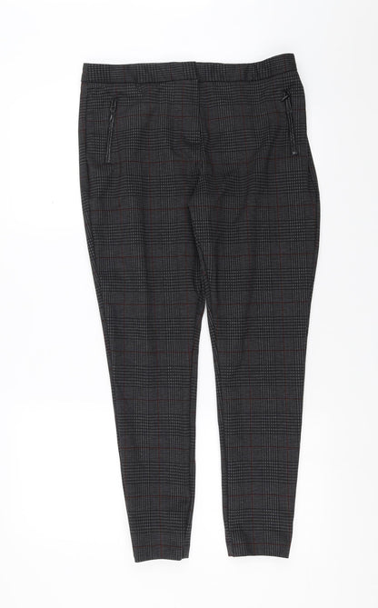 George Womens Grey Check  Trousers  Size 14 L27 in
