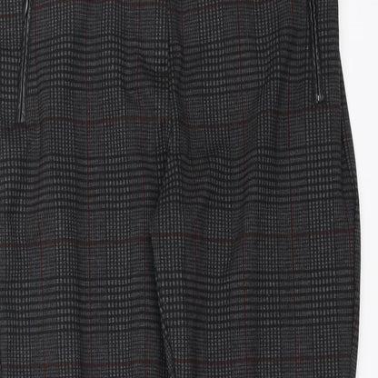 George Womens Grey Check  Trousers  Size 14 L27 in