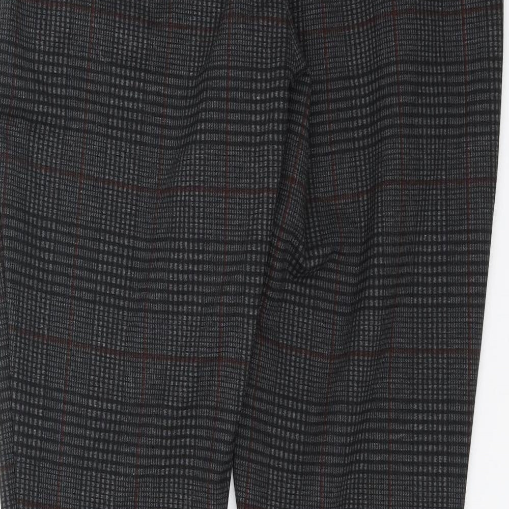 George Womens Grey Check  Trousers  Size 14 L27 in