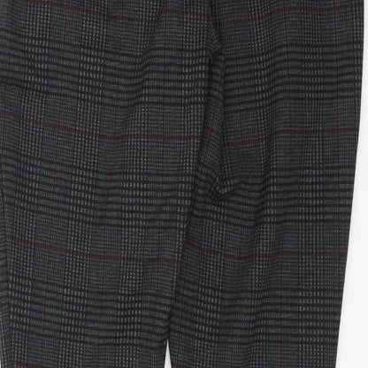 George Womens Grey Check  Trousers  Size 14 L27 in