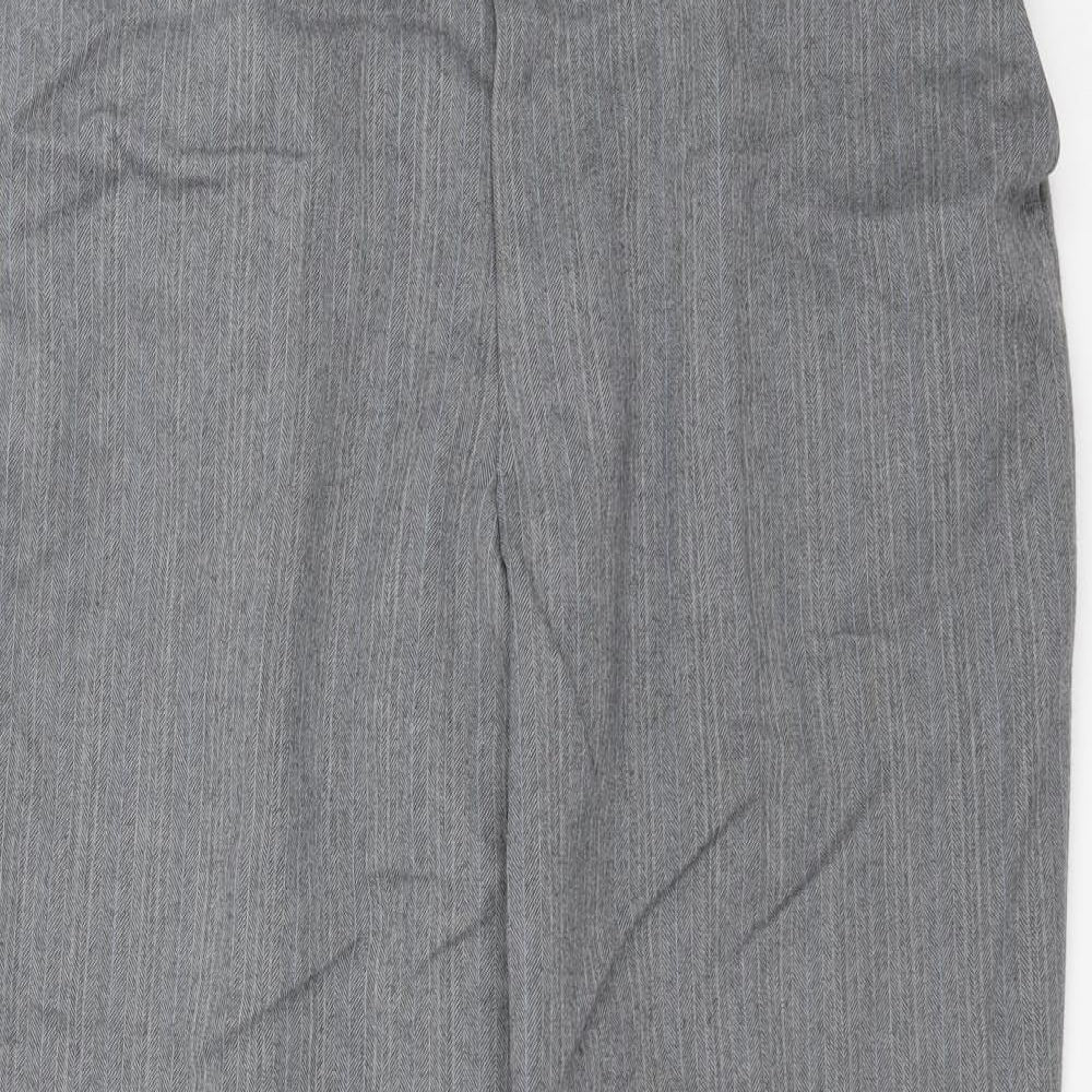 Mens UK Size 34 in Charles James Regular Fit  Grey Trousers