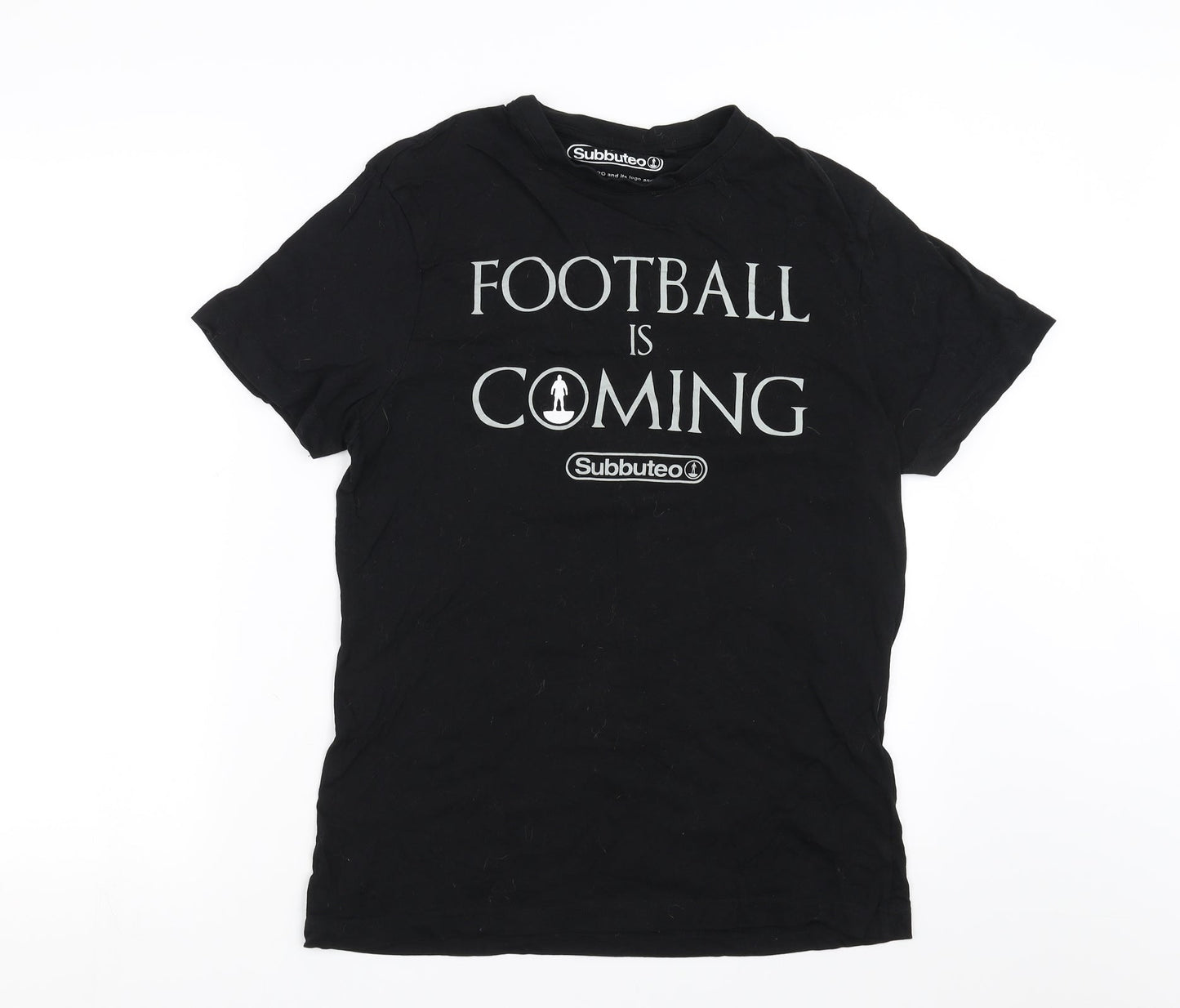 Subbuteo Mens Black    T-Shirt Size M  - football is coming