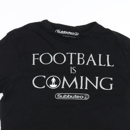 Subbuteo Mens Black    T-Shirt Size M  - football is coming