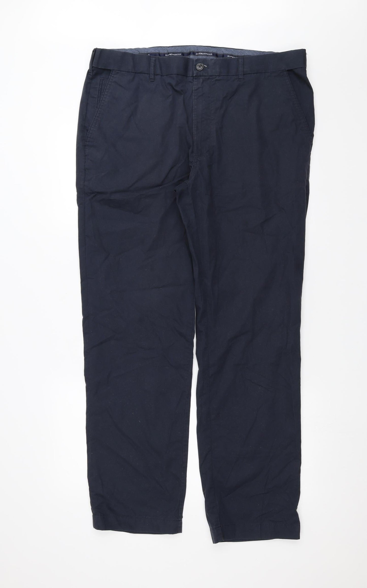 Womens UK Size 38 in Marks and Spencer Regular Fit  Blue Trousers