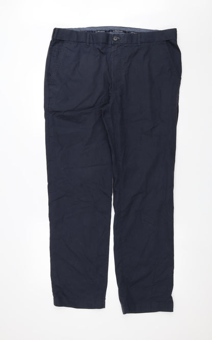Womens UK Size 38 in Marks and Spencer Regular Fit  Blue Trousers