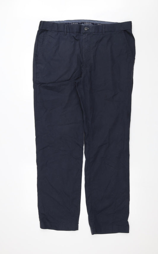 Womens UK Size 38 in Marks and Spencer Regular Fit  Blue Trousers