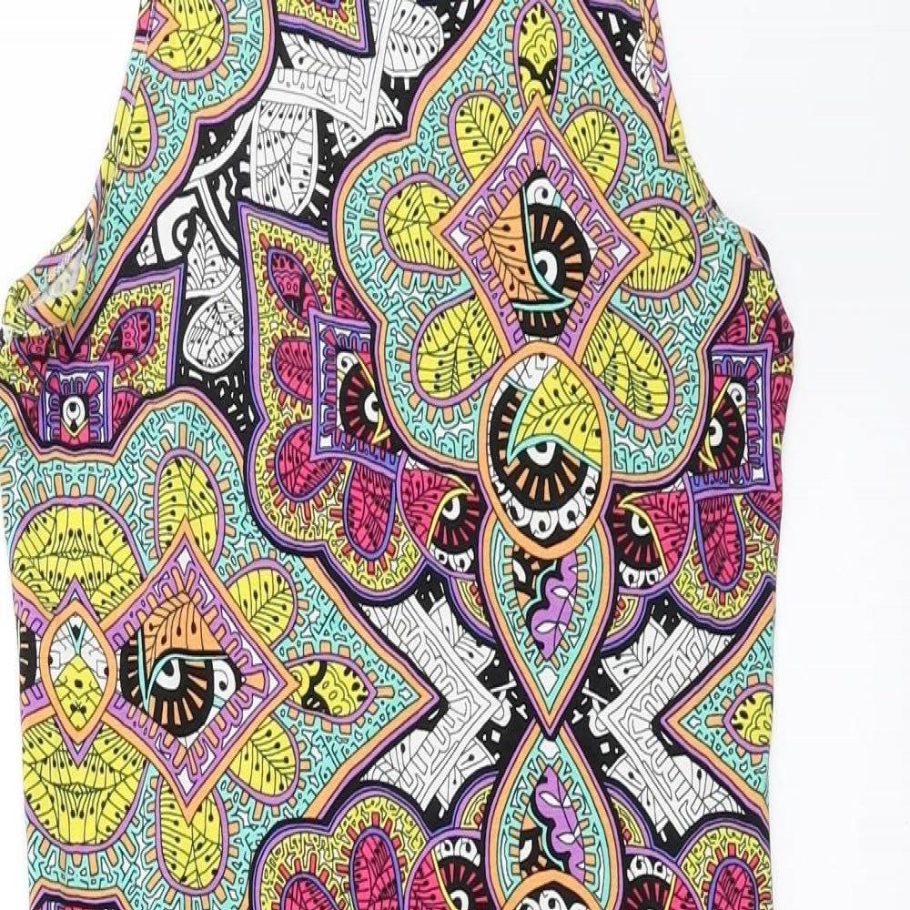Primark Womens Multicoloured Geometric  Bodycon  Size 10