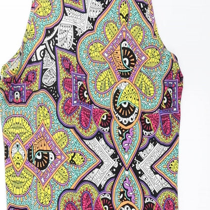 Primark Womens Multicoloured Geometric  Bodycon  Size 10