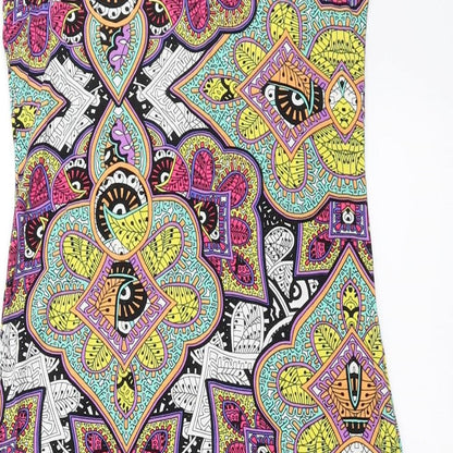 Primark Womens Multicoloured Geometric  Bodycon  Size 10