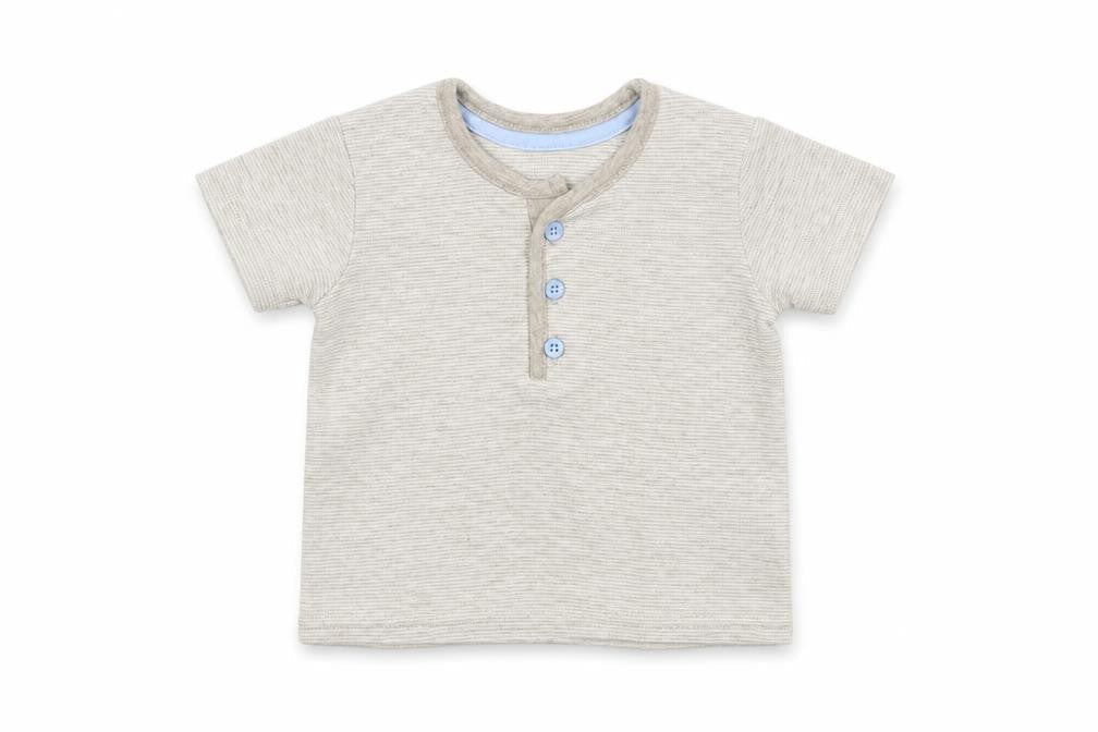 Front view of George boys’ beige basic t-shirt, size 3-6, months
