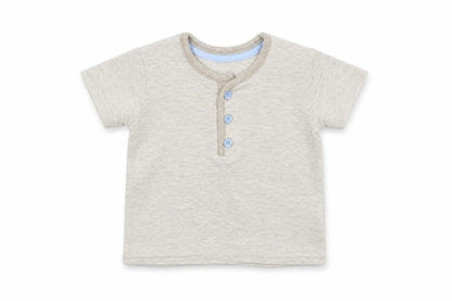 Front view of George boys’ beige basic t-shirt, size 3-6, months
