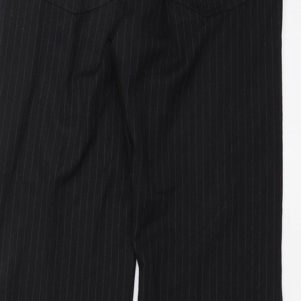NEXT Mens Black Striped  Trousers  Size 32 in L31 in