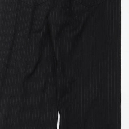 NEXT Mens Black Striped  Trousers  Size 32 in L31 in
