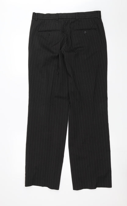 Preworn Mens Brown Striped  Trousers  Size 32 in L31 in