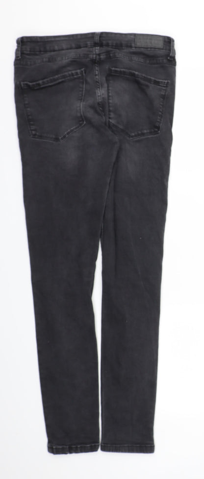 Womens UK Size 32 Preworn Regular Fit Skinny Black Jeans