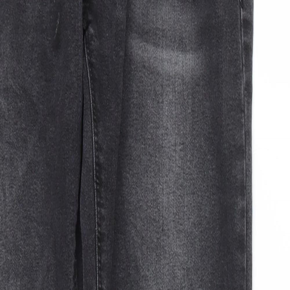 Womens UK Size 32 Preworn Regular Fit Skinny Black Jeans