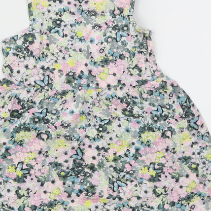 H&M Girls Multicoloured Floral  Fit & Flare  Size 2 Years