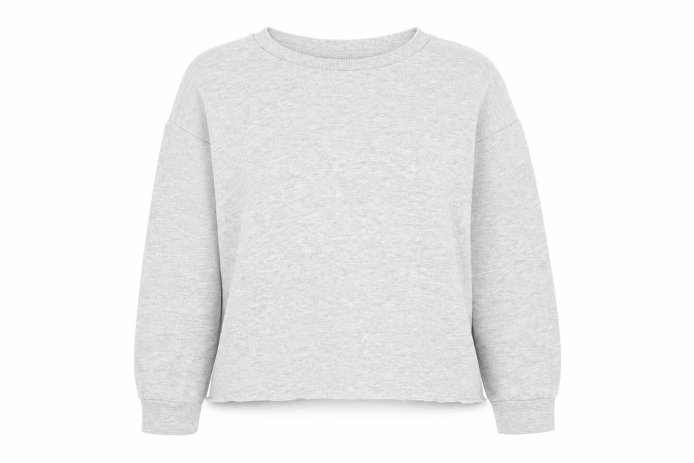 Front view of Primark women’s grey jumper, size UK 10