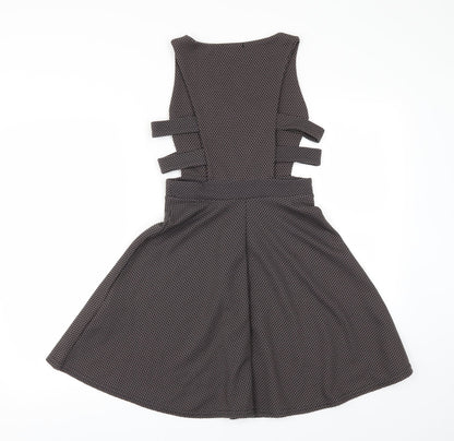 Boohoo Womens Brown   Fit & Flare  Size 6