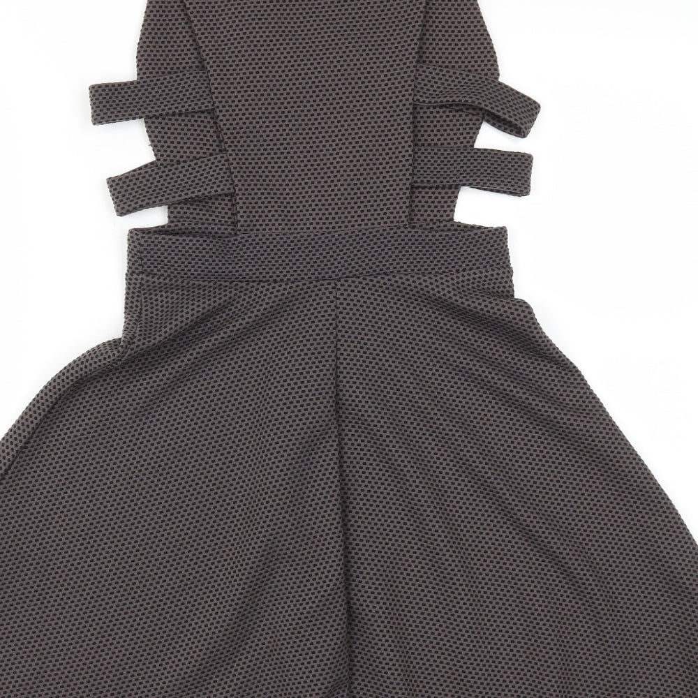 Boohoo Womens Brown   Fit & Flare  Size 6