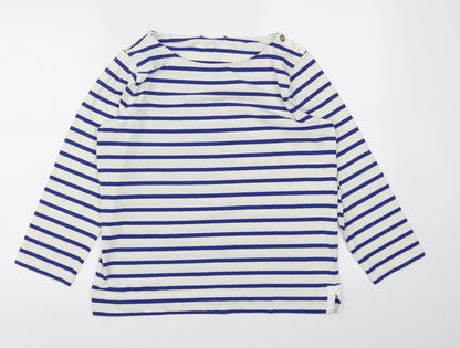 Womens UK Size M Preworn Blue Basic Polo
