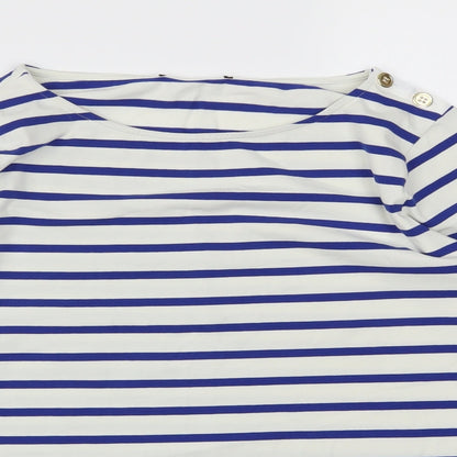 Womens UK Size M Preworn Blue Basic Polo