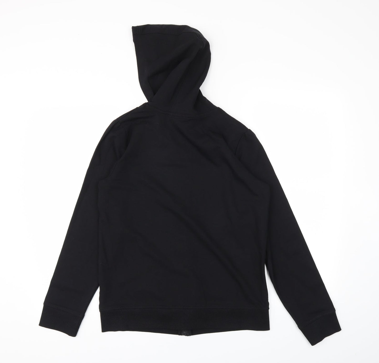 Preworn Girls Black   Full Zip Jumper Size 13-14 Years