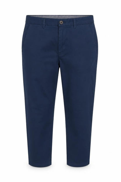 Front view of Next women’s blue capri trousers, size UK 32, in, 25-inch leg
