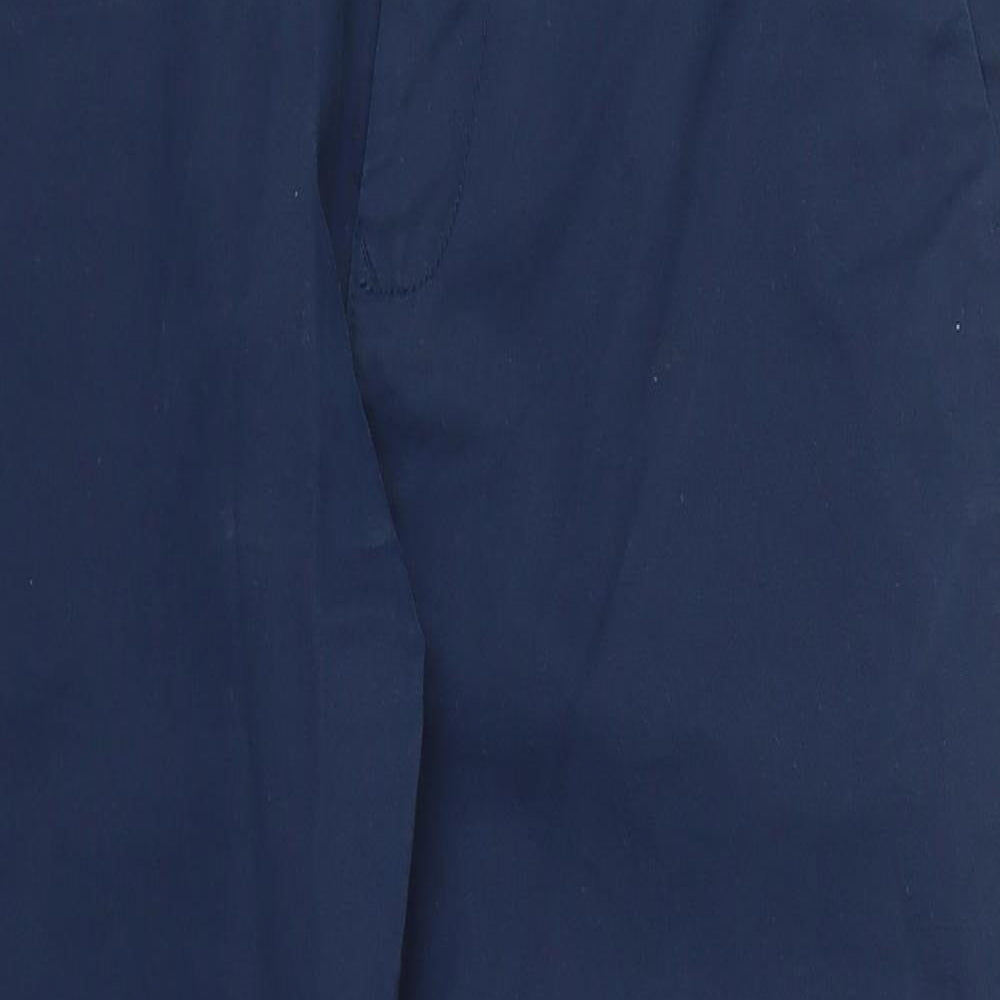 Womens UK Size 32 in Next Relaxed Fit Capri Blue Trousers