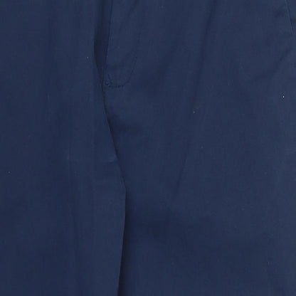 Womens UK Size 32 in Next Relaxed Fit Capri Blue Trousers