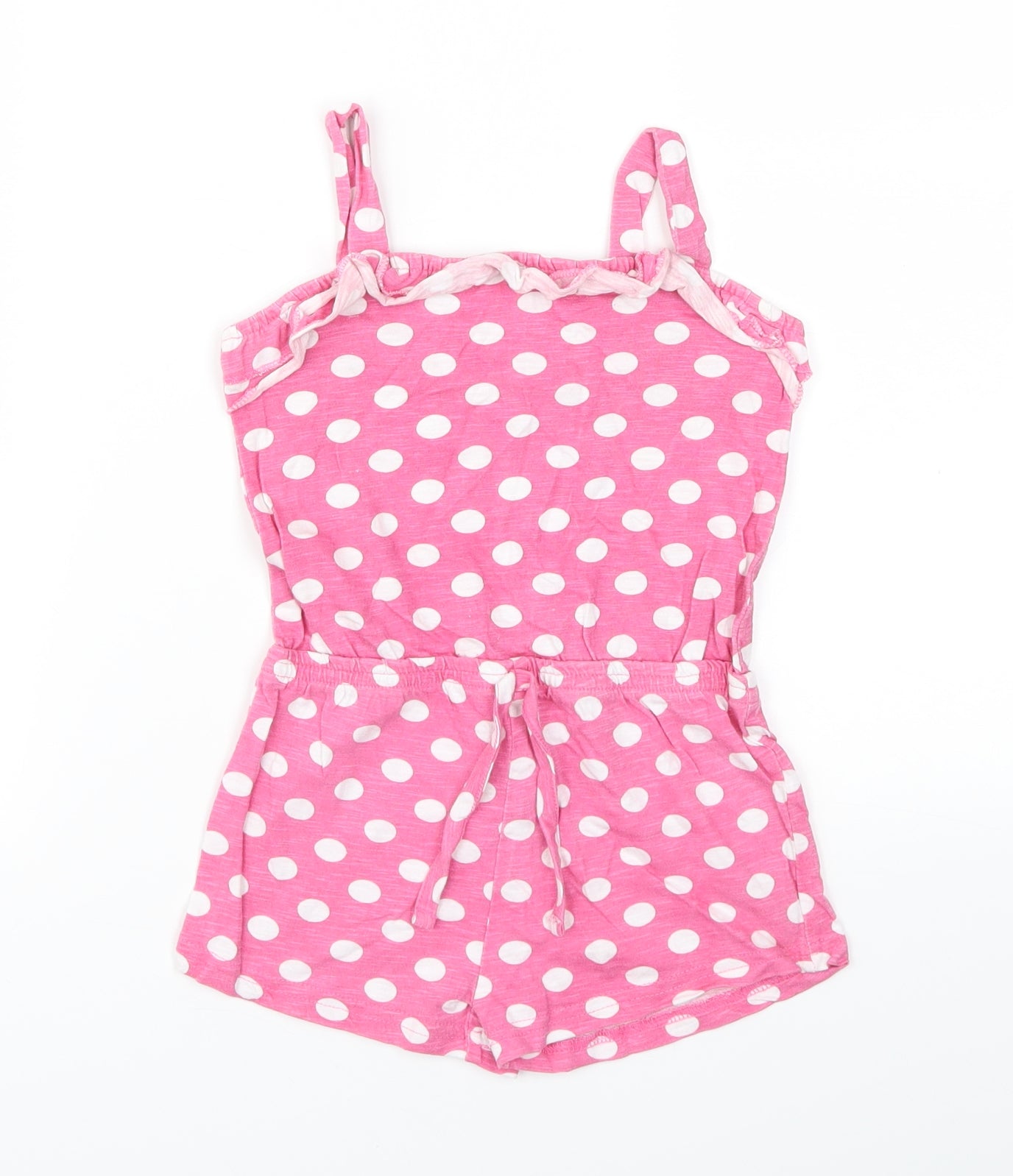 Nutmeg Girls Pink Spotted  Jumpsuit One-Piece Size 2-3 Years