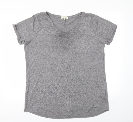 Womens UK Size L Matalan Grey Basic T-Shirt