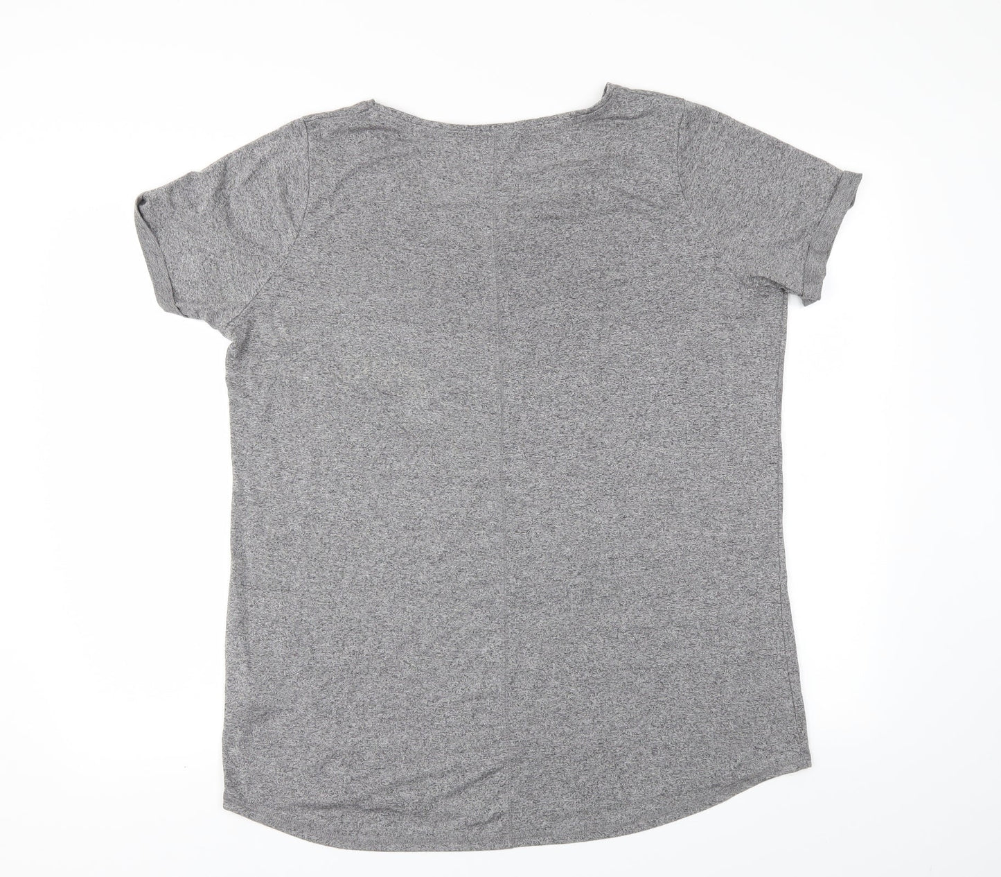 Womens UK Size L Matalan Grey Basic T-Shirt