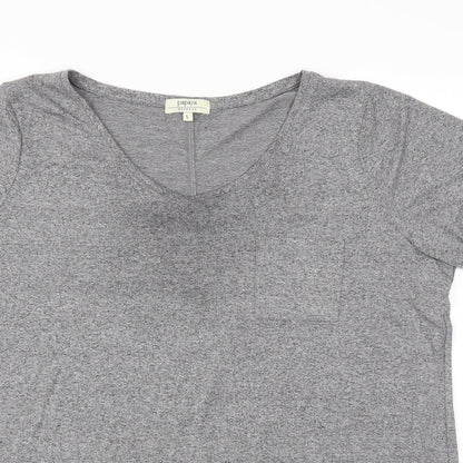 Womens UK Size L Matalan Grey Basic T-Shirt