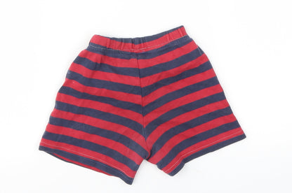 George Boys Red Striped  Capri Trousers Size 3-6 Months