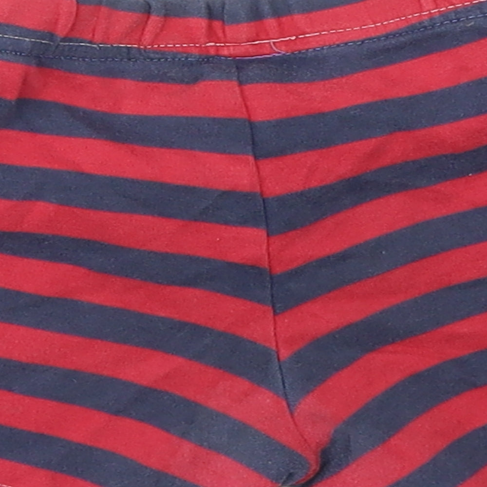 George Boys Red Striped  Capri Trousers Size 3-6 Months