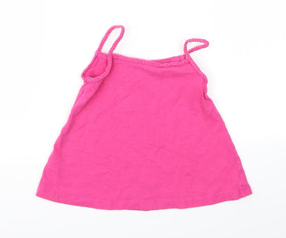 George Girls Pink   Basic T-Shirt Size 3-4 Years