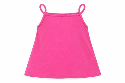 Front view of George girls’ pink basic t-shirt, size 3-4, years