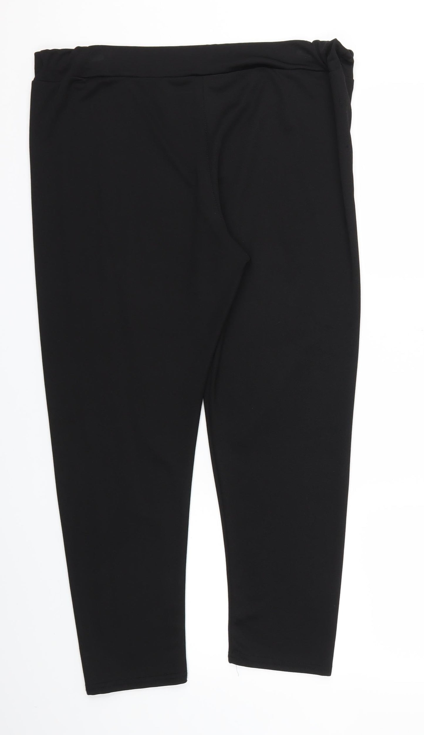 Womens UK Size 16 Preworn Regular Fit  Black Trousers
