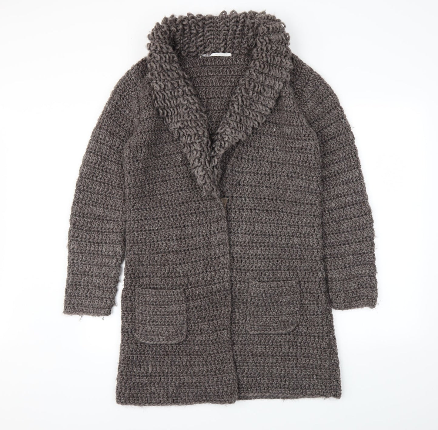 TRULY BY PARIS TWO  Womens Brown   Cardigan Jumper Size S