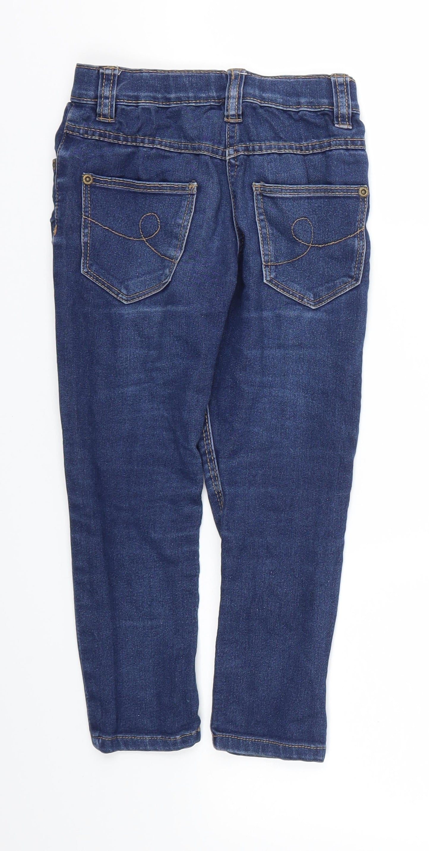 DENIM &CO  Girls Blue   Straight Jeans Size 4-5 Years